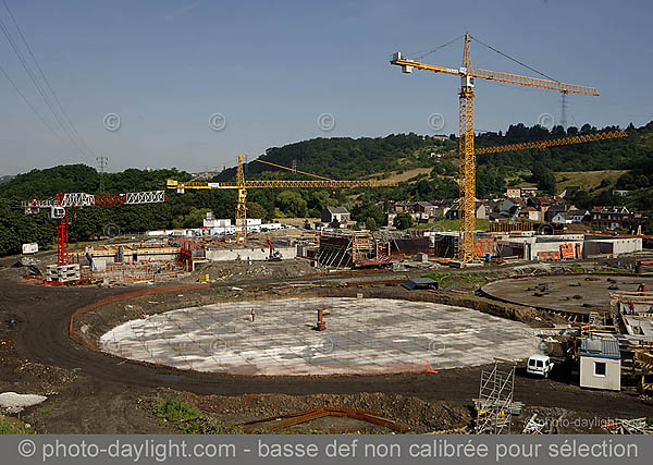 Station d'puration de Sclessin en construction